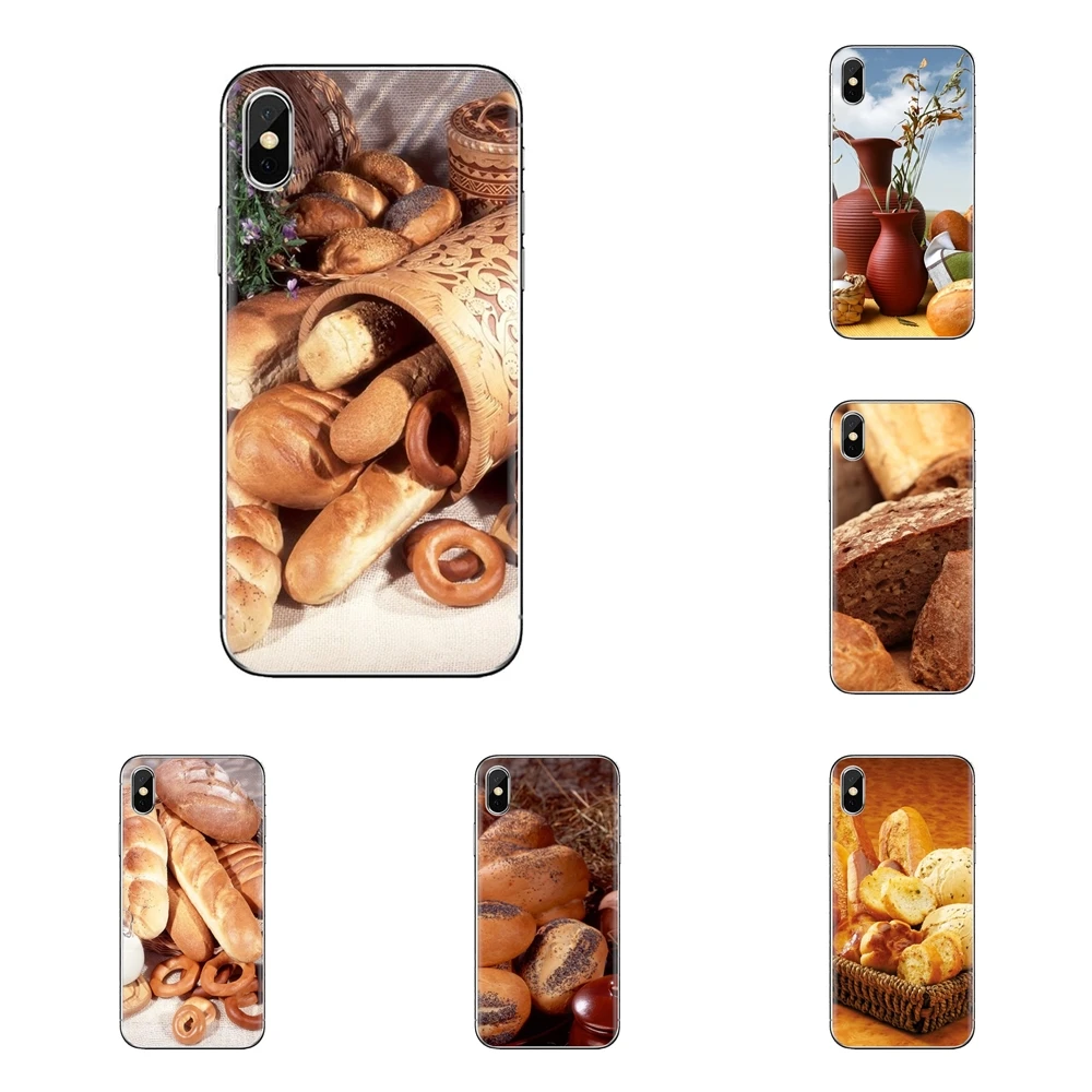 Обои еда выпечки хлеба для samsung Galaxy S2 S3 S4 S5 мини S6 S7 край S8 S9 Plus Note 2 3 4 5 8 Coque Fundas