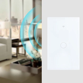 

Smart Light Switch WIFI Wall Press Panel App Timing Socket Alexa Google Home