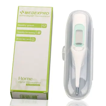 

Digital Display Thermometer Fahrenheit Celsius Soft Probe Head Baby Adult Electronic LCD Body Temperature