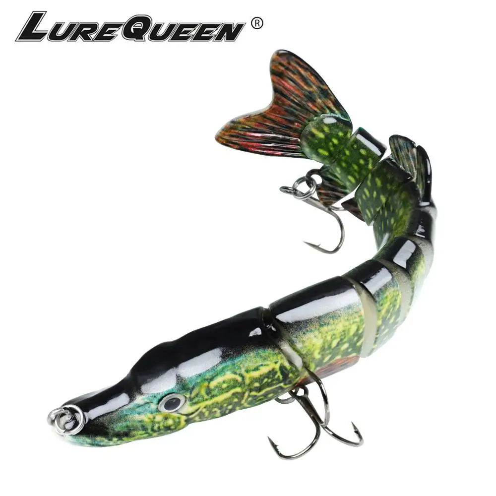 

Fishing Lures for Bass Trout Segmented Multi Jointed Swimbaits Slow Sinking Swimming Lures Freshwater Saltwater Bass Fishing