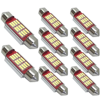 

10pcs C5W C10W 31mm 36mm 39mm 41mm Canbus Auto Festoon LED Car Interior Lamp Bulb Light For lexus is250 rx330 infiniti fx35 fx37