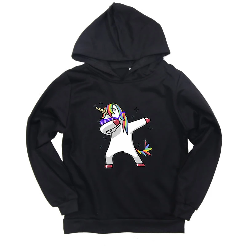 

Unicorn Print Kids Boys Girls Hoodies Sweatshirt Sweater Jacket Top Coat Clothes Cotton Children Infant Warm Autumn Sweatshirts