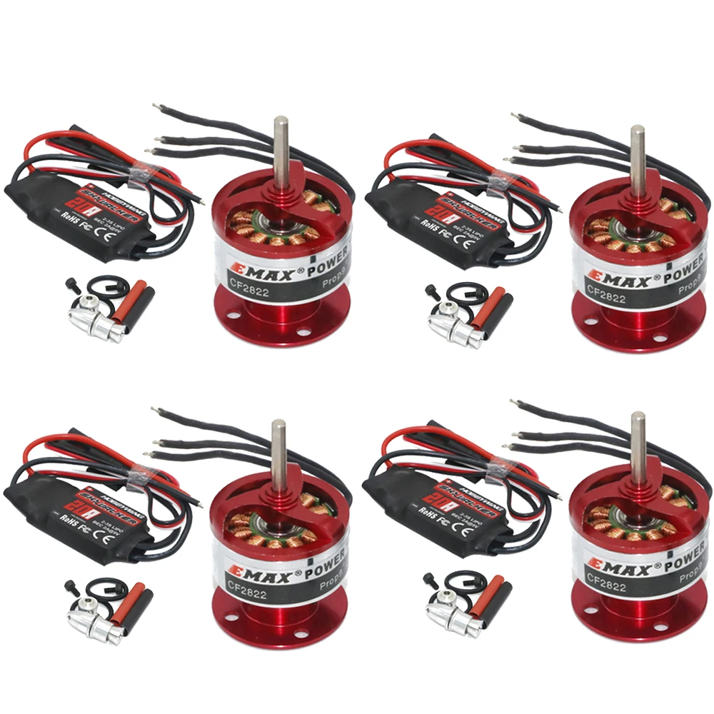 Emax CF2822 3 17 кв внешний бесщеточный двигатель + Hobbywing 20A ESC мм адаптер пропеллера для