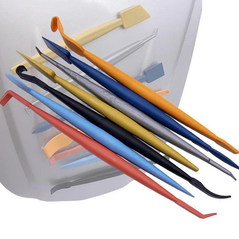 7pcs Vinyl Wrap Tools Carbon Fiber Car Stickers Film Install Stick Magnetic Squeegee Set Car Tools Scraper Accessories