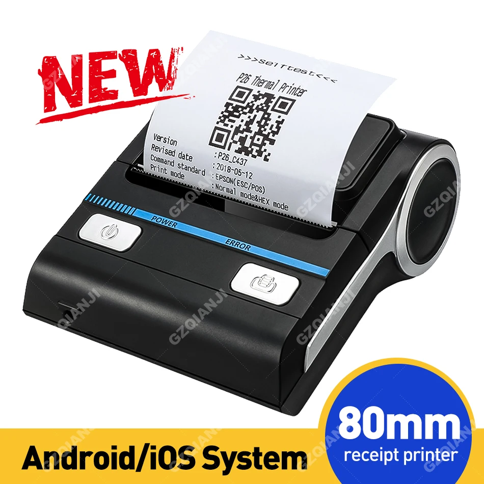 80mm Mini Thermal Printer Pos Bluetooth 