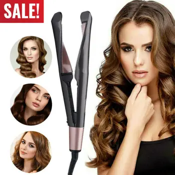 

Pretty Woman 30s Curling Irons US Professional Hair Straightener Flat Iron Instant Heat 2-in-1 Curling Tool New
