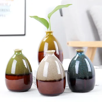 

Modern Flower Vases For Homes Ceramic Vase Decoration Flower Glaze Flower Home Accessories Ceramic Craft Ornaments Green Plant