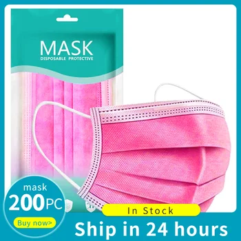

10-200pcs Solid Mask Disposable One time Face Masks Classic For Adults Protective Mascarillas Con Filtro Mascarilla Tela Masque