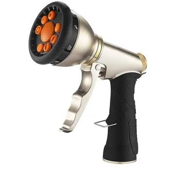 

Garden Hose Nozzle High Pressure Water Hose Spray Nozzle Multi Patterns for Watering Lawns Car Washing Pets Showering LB