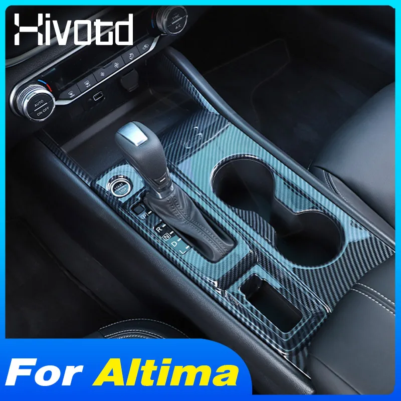 

Hivotd Central Control Gear Panel Cover Trim Strip Interior Decoration Car Accessories Auto Styling For Nissan Altima 2019-2021