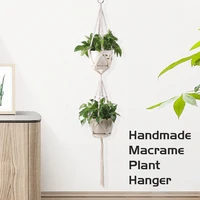 Handmade Macrame Plant Hanger Plant Hanger Flower Pot Planter Hanger Wall Decor Courtyard Garden Hanging Planter Hanging Basket 6