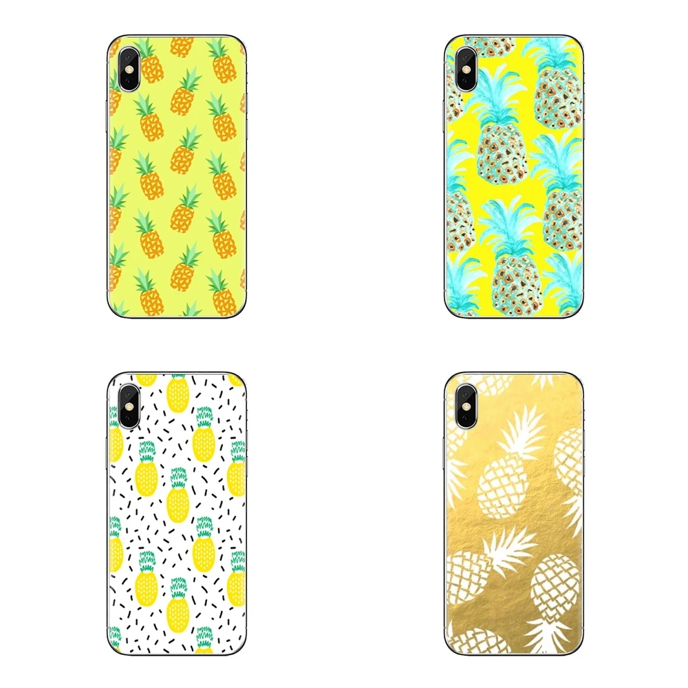 Прозрачные мягкие чехлы для samsung Galaxy S2 S3 S4 S5 MINI S6 S7 edge S8 S9 Plus Note 2 3 4 5 8 Coque Fundas ананас |