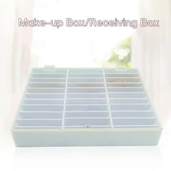 

33 Grid Nail Display Nail Color Card Nail Polish Storage Box Atmosphere White Acrylic Material Nails Art Tools Equipment