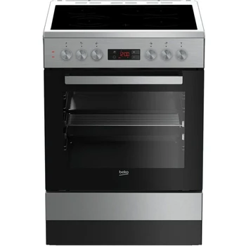 

Electric stove Beko fsm67320dxt, glass ceramics, silver