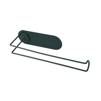 

Metal Punch Free Bathroom Roll Paper Holder Under Kitchen Cabinet Self Adhesive Towel Rack Wall Mount Organizer
