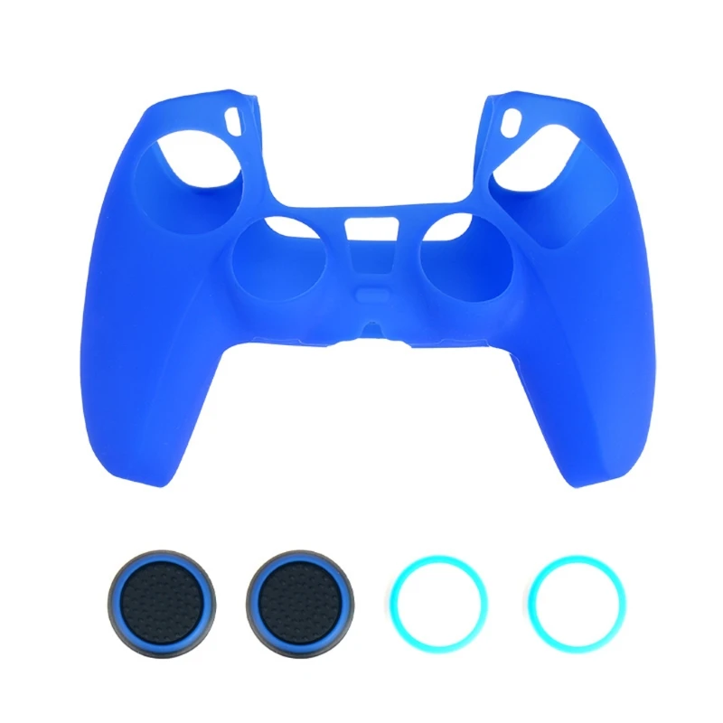

Protective Cover Silicone Case Skin Joystick Thumb Stick Grips Cap for S-ony PS5