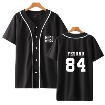 

Super junior Short Sleeved Baseball T shirt Harajuku Women/Men Summer Modis Clothes 2019 Hot Sale Fashion Tee Shirt