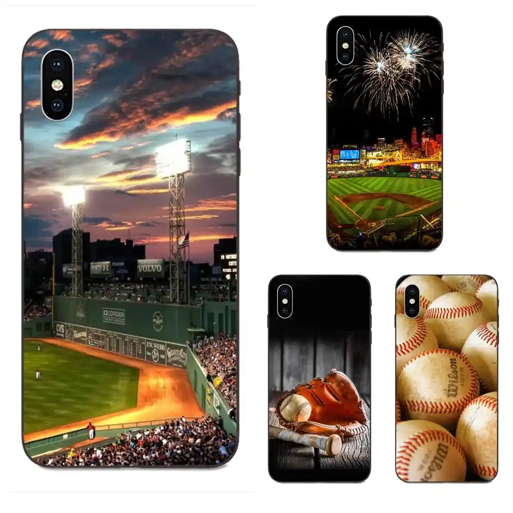 Tpu Cell Case Sport Baseball Court Novelty Fundas For Apple Iphone