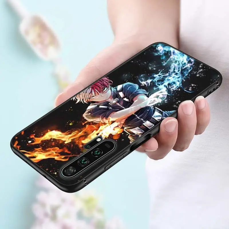 My Hero Academia Anime Black Silicone Phone Cover For Honor 10I 9X 8X 20 10 9 Lite 8 8A 7A 7C Pro Lite Phone Case 10