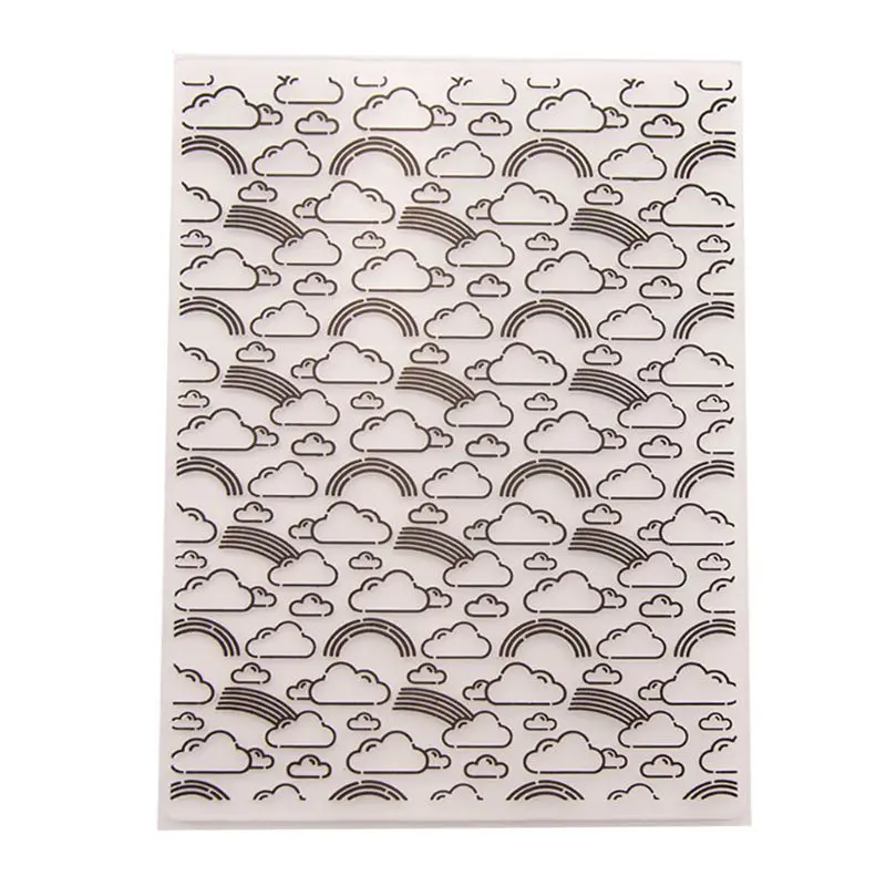 

Plastic Embossing Folder Template DIY Scrapbook Photo Album Card Making Decoration Crafts Cloud