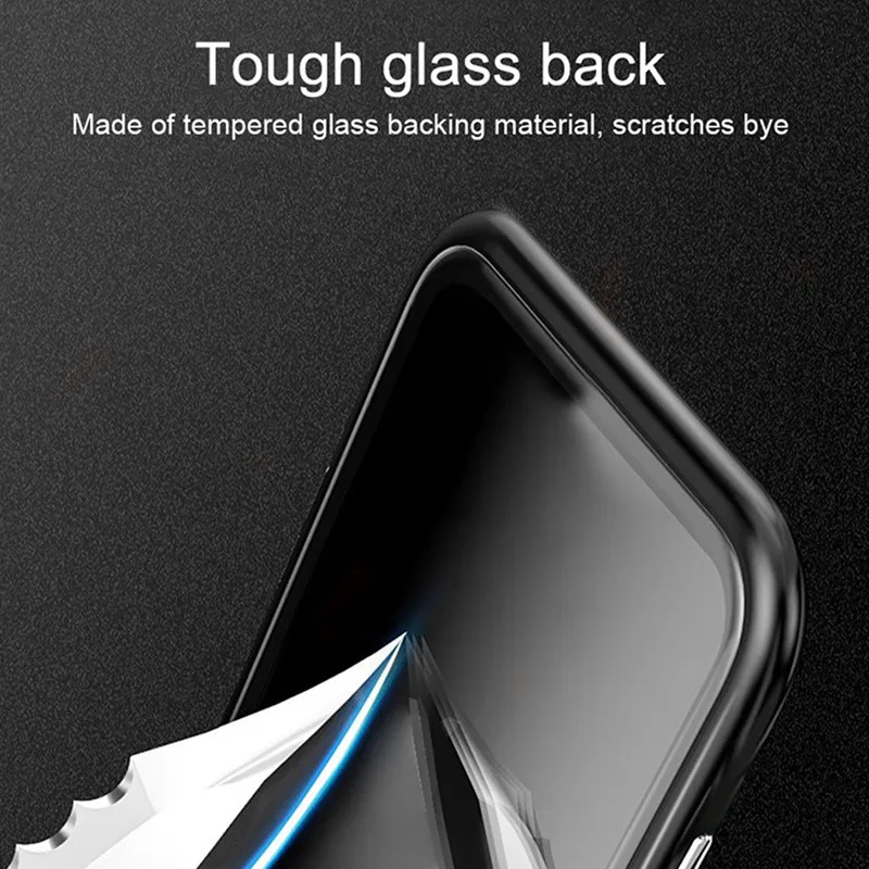 Роскошный металлический магнитный адсорбционный чехол для телефона Xiaomi Redmi Note 7 Чехол Note 5 6 K20 Pro задняя крышка из закаленного стекла Магнитная крышка