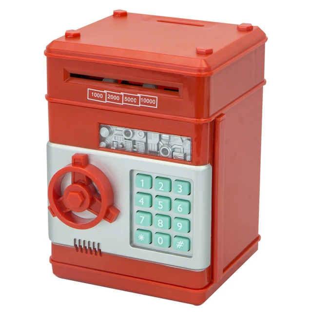 Electronic Pig Banks Mini ATM Password Save Money Bank Coin Can Cash Safe Box Kids Birthday Gift M09 3