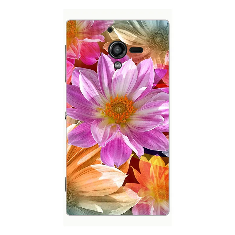 M28 Модный Мягкий ТПУ силиконовый чехол для sony Xperia ZL L35H C6502 C6503 C6506 5," чехол с принтом задняя крышка чехол с рисунком розы - Цвет: M28