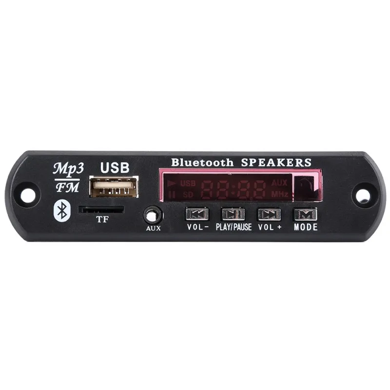 Эдал Беспроводной Bluetooth 12V 5V Micro USB микрофон 3,5 мм AUX аудио FLAC MP3 WMA декодер доска аудио модуль USB TF радио для автомобиля