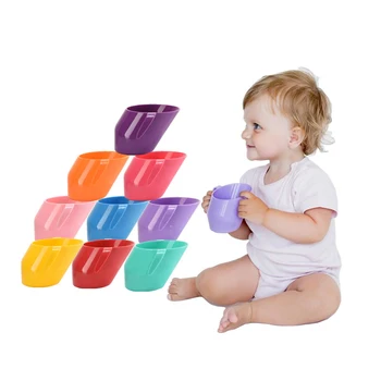 

Baby Oblique Mouth Cup Leakproof Infant Learning Drinking Cups Tumble Resistant Kids Training Feeding Cups BB5177