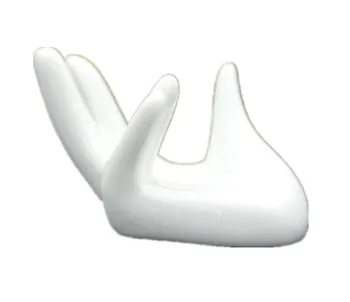 

10pcs/lot Hand Shape Ceramic Egg holder for Breakfast Ocarina Collector photograph display stand home decoration teacup holder