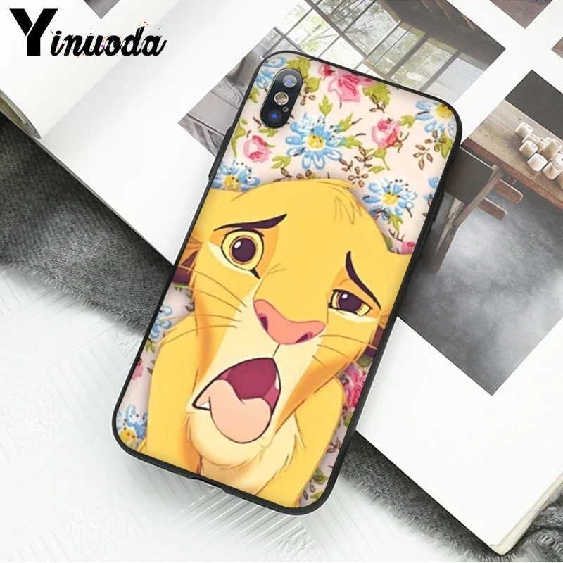 8 Yinuoda лев Король мультфильм печать рисунок телефона чехол для Apple iPhone 8 7 6 6S Plus X XS MAX 5 5S SE XR сотовые телефоны - Цвет: 8