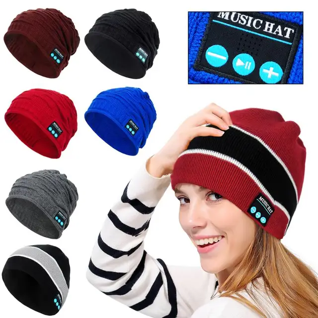 BONNET BLUETOOTH CONNECTÉ SANS FIL + MICRO & KIT MAINS LIBRES –  shoppingmania-boutique