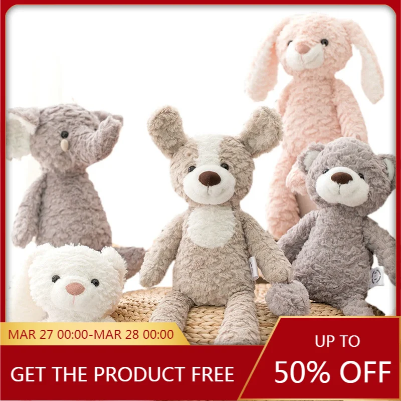 Super Soft Long legs baby appease toy Pink Bunny Grey Teddy Bear Dog elephant unicorn Stuffed Animals doll toys for Children | Дом и сад