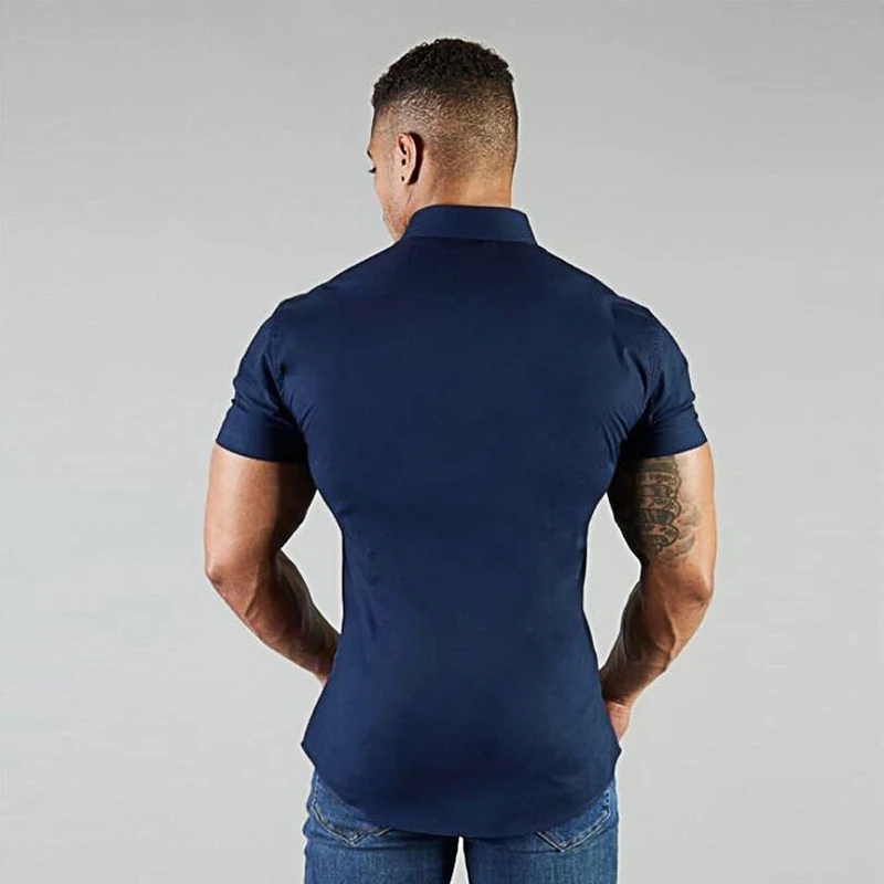 down Collar Tuxedo Shirt Fashion 