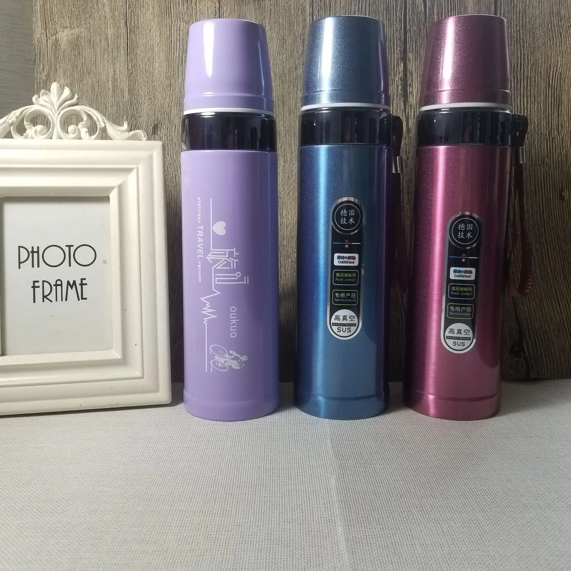 

ARSING Large-Volume Spacious Bullet Thermos Mug Double Layer Spacious Camisole Glass Casual Gift Cup Crestor Logo