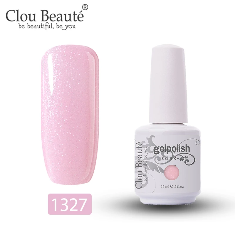 1327 Гель-лак серии Clou Beaute Caramel, УФ светодиодный лак для ногтей, лак для маникюра, лак для ногтей, чистый цвет, долговечный Гибридный гвоздь, гель - Цвет: 1327