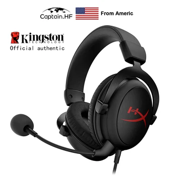 

US Captain PRO Hyper X Cloud Core Gaming Headset, for PC, Laptops, Video Game Console, Earbuds for Kibersport Players