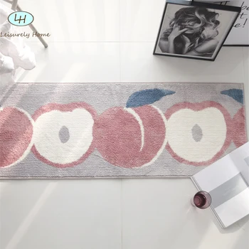 

Fruit Pattern Lamb-like Soft Material Nordic Bedside Rug Living room Bedroom Decorative room