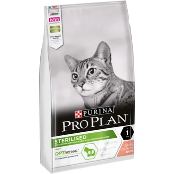 

Pro Plan сухой корм для стерилизованных кошек и кастрированных котов, с лососем, пакет, 7 кг