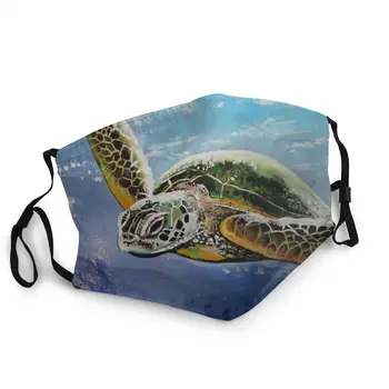 

Sea Turtle Reusable Face Mask Pattern Dustproof Mask Protection Mask Respirator Mouth Muffle