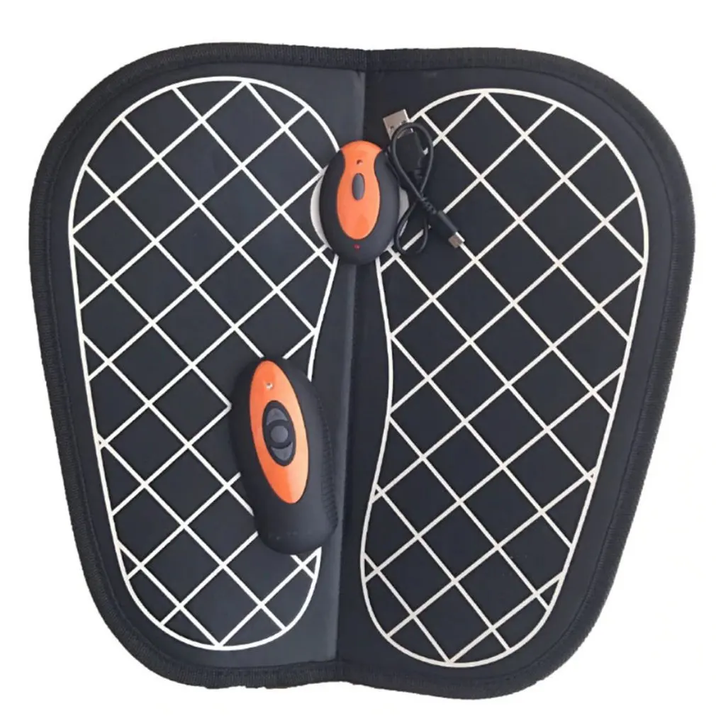 Foot shape orange Подушечка для ног с дистанционным управлением, заряжающий массажный инструмент для ног, педикюрный аппарат для массажа ступней, Ems, аппарат для ног - Цвет: Foot shape orange