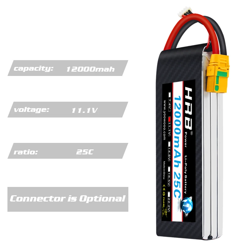 HRB Battery Lipo 2S 3S 4S 5S 6S 12S 8000