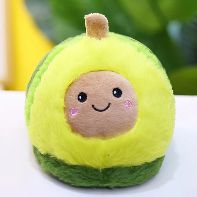 25cm Cute Plush Avocado Slippers Stuffed Fruit Toys Plush Food Soft Kawaii Avocado Dolls Plush Toys for Girl Household Products