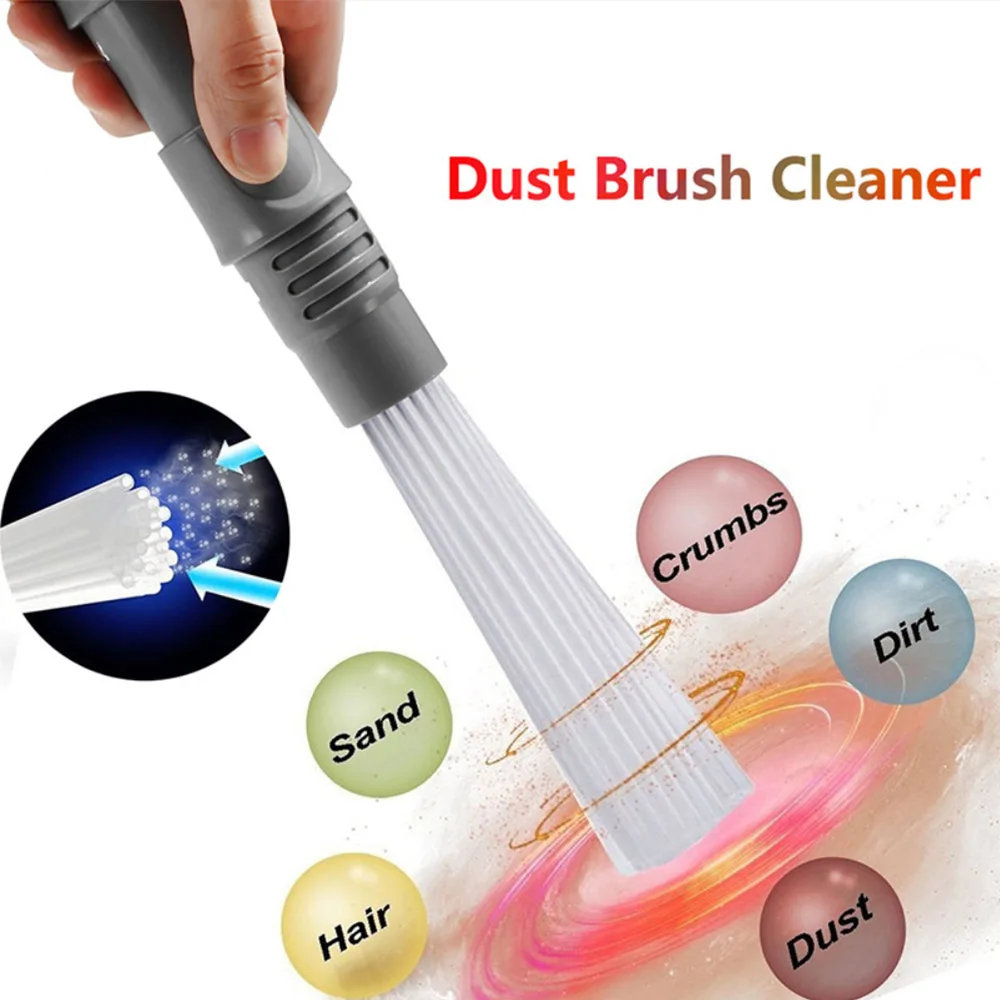 Universal Vacuum Attachment Dust Daddy Small Suction Brush Tubes Cleaner Remover Tool Cleaning Brush for Air Vents Keyboards universal motorcycle cable lubricator tool brake