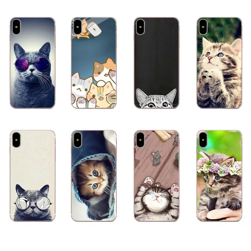 Мягкий силиконовый чехол Coute Sleeping Kitten Cat для Huawei P7 P8 P9 P10 P20 P30 Lite Mini Plus Pro Y9 Prime P Smart Z