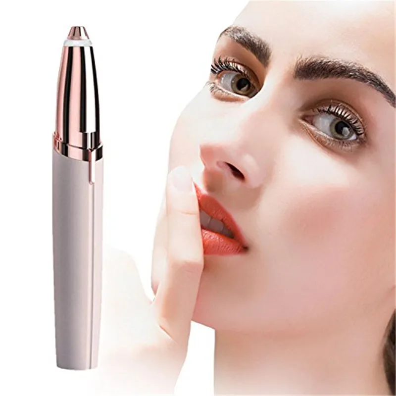 

Electric Facial Hair Remover Razor Depilator Defeatherer Bikini Face Neck Hair Removal Tool trimmer brows eyeflash razor blade
