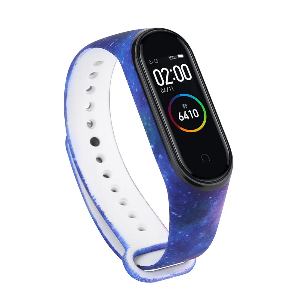 5 шт. браслет для Xiaomi mi Band 4 Браслет замена силиконовый браслет