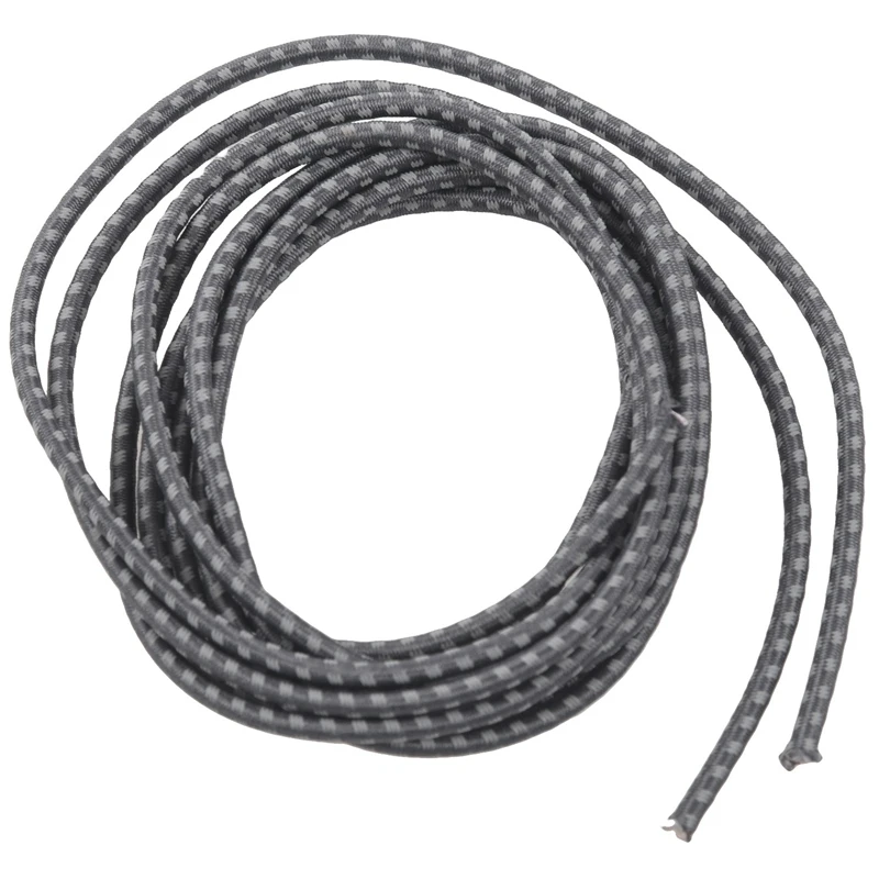 

2 pairs of stretch elastic reflective laces without locking system for Running Hiking 110cm Dark gray
