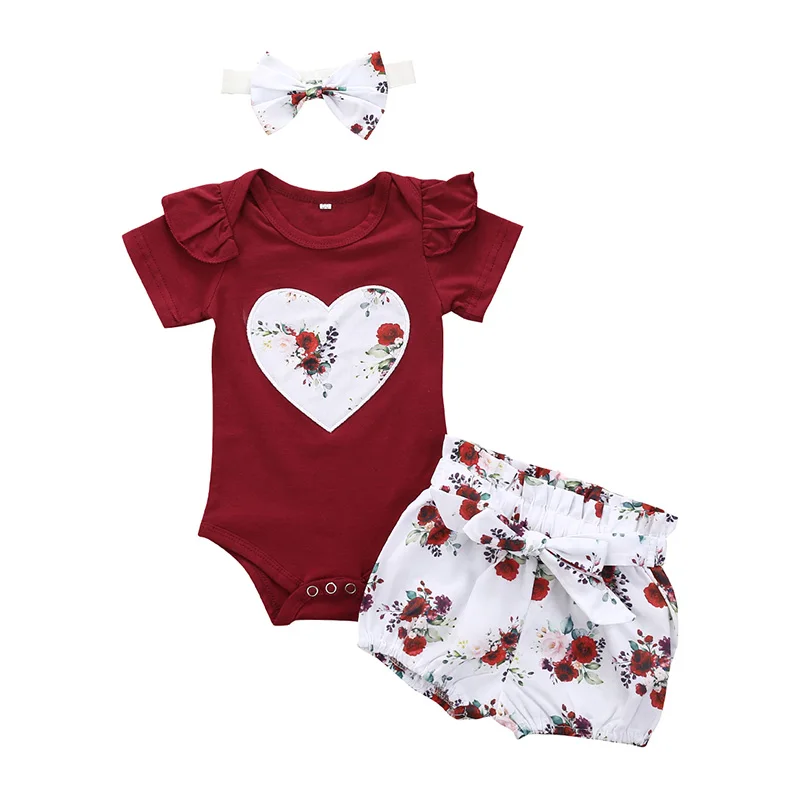 

Bobora Summer Toddler Kids Baby Girl Clothes Romper Tops Stripe Print Pants Headband Bodysuit Outfits 3Pcs Set Streetwear 0-24M