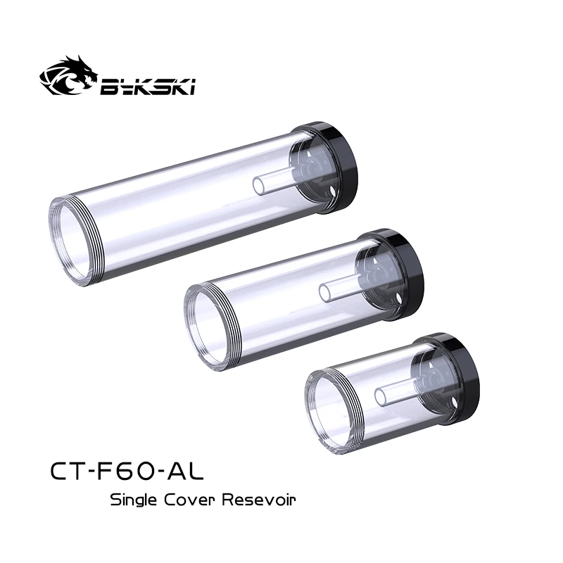 Bykski 60mm Metal de casquillo simple de depósito para Combo Bomba De CT-F60-AL